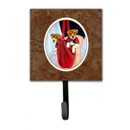 Carolines Treasures Jack Russell Terrier Leash or Key Holder, 6 x 1.25 x 4.25 in. 7251SH4